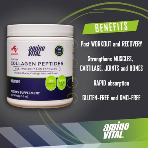 AminoVITAL Marine Collagen Peptide - Post Workout & Recovery | Strengthens Muscles, Cartliage, Joints and Bones 3 AminoVITAL Marine Collagen Peptide - Post Workout & Recovery | Strengthens Muscles, Cartliage, Joints and Bones