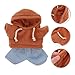 Hohopeti Doll Clothes Kit for Plush Cute Bear Clothes Tee Outfit Set with Hoodie and Jeans Dress Up Accessories for Stuffed Animals Stylish Plush Apparel for 20cm Doll