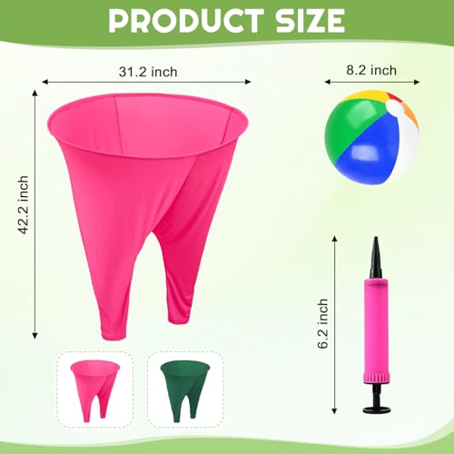 Image of Granny Pants Yard Game,2pcs Granny Pants Outdoor Game for Adults and Family with 8 Bouncy Balls & 1 Air Pump (Random Colors),Granny Pants Game for BBQ, Beach & Backyard Parties