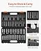VEVOR Impact Socket Set 1/2 Inches 19 Piece, Deep Socket, 6-Point Sockets, Rugged Construction, Cr-V, 1/2 Inches Drive Socket Set Impact 3/8 inch - 1-1/2 inch, with a Storage Cage