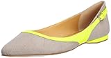 Nine West Women's Superfly Flat,Natural/Light Orange Canvas,6.5 M US