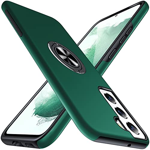 AOUIA Handyhülle Kompatibel mit Samsung Galaxy S22 Plus/S22+ Hülle Ständer Mit Magnetring, Ganzkörper Robuste Stoßfeste Schutzhülle Shockproof für Galaxy S22 Plus - Grün Cover