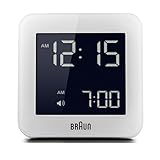 Braun BNC009WH Digital Quartz Alarm Clock