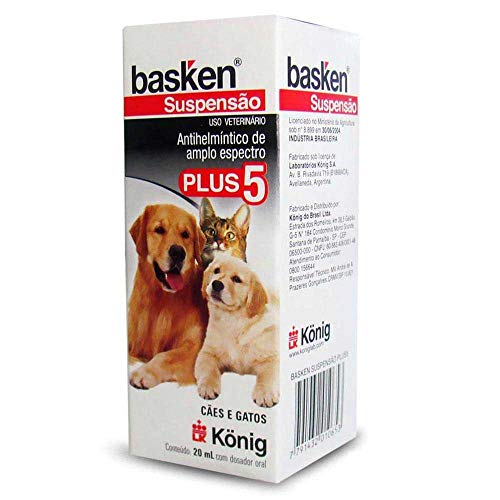 Basken Suspensão Plus 5 - Antiparasitário suspensão de alta concentração e de amplo espectro