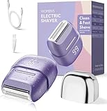 UNIMIKO Electric Razors for Women, Waterproof Wet Dry Mini Electric Shaver for Women - Cordless Rechargeable Foil Shaver for Hair Removal, Legs, Face, Body, Bikini,Sensitive Skin, Teens (Purple)