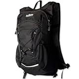 ランニング リュック 12L 軽量 揺れない トレイルランニング 通勤ラン バッグ バックパック トレラン ザック サイクリング ハイドレーション対応 ブラック