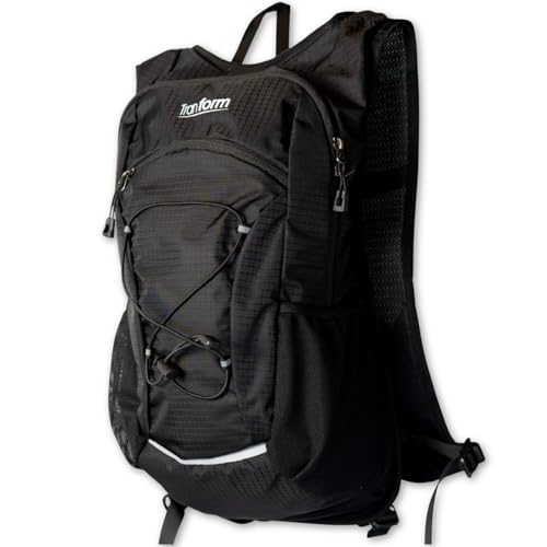 ランニング リュック 12L 軽量 揺れない トレイルランニング 通勤ラン バッグ バックパック トレラン ザック サイクリング ハイドレーション対応 ブラック