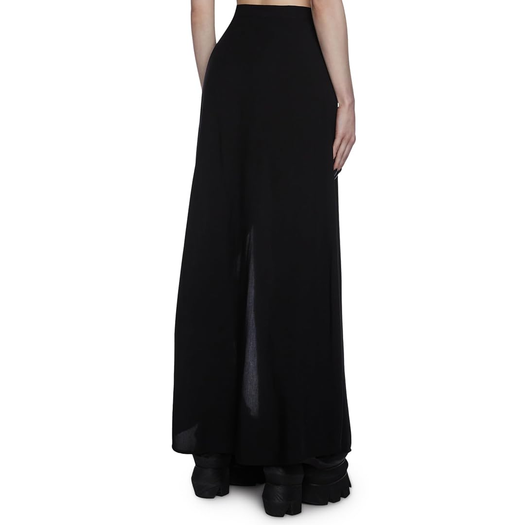 Dolls Kill Twilight Doom Maxi Skirt by Widow - Gothic Skirt with Side Slit and Zipper Closure, Perfect for Any Occasion
