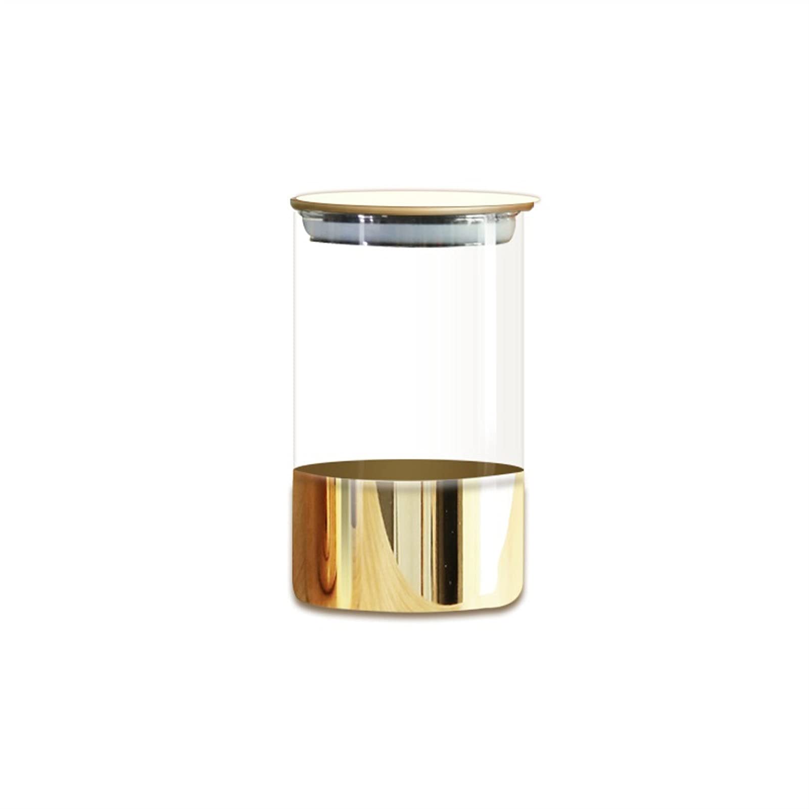 NGDFGR Coffee Canister Glass Coffee Bean Storage Container Snack Dried Fruit Storage Tank Home Kitchen Storage Ornaments Food Container For Coffee Beans,Sugar,Tea (1000Ml),1000ml