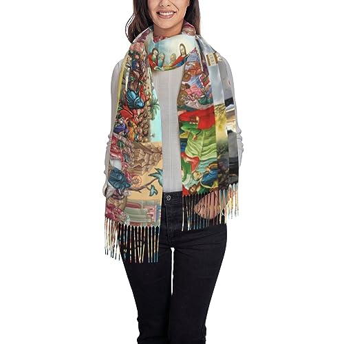 Tassel Scarf Wrap Shawl for Women Ladies Fall and Winter Evening Dresses Scarves Unique Christian Gifts