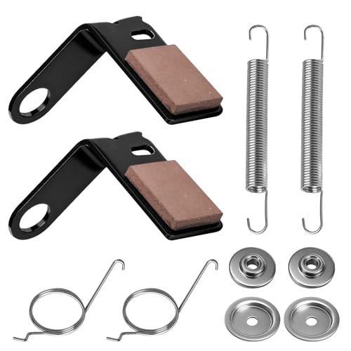 2 Set GY21943B Brake Pad Kit for Jo-hn Deere 42' L, D, X Series 100 105 115 100 110 120 125 130 Mower, Contain GX20515 Retainer GX20494 Spring GX23240 Deck Bushing & GX10120 Extension Spring