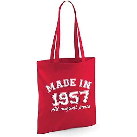 Made in 1957 All Original Parts 60. Geburtstag Geschenk Tasche Edward Sinclair Schultertasche Cover
