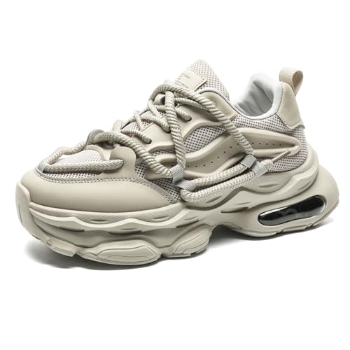 Men's Casual Athletic Shoes Tennis Work Walking Shoes Workout Chunky Fashion Sneakers for Men