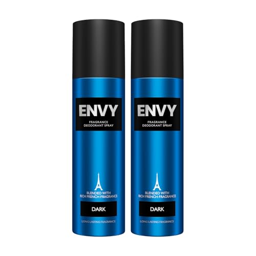 Image of ENVY Dark Deodorant For Men -140 ML Each, Pack of 2 | Long Lasting Deodorant Fragrance Scent