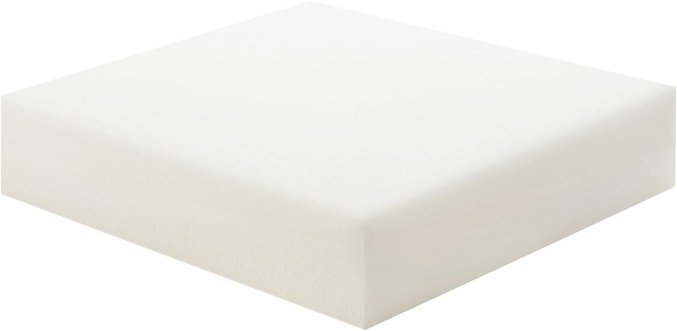 Ylymence High Density Upholstery Foam, Furniture Padding for Sofa Cushion Replacement, DIY Cut Whole-Piece Indoor Outdoor Foam Pads(72×24×6 Inch,White)
