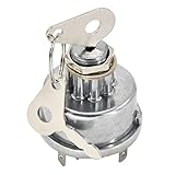 Ignition Switch with 2 Keys E7NN11N501AB Compatible with Ford Tractor Loader 2000 2300 2310 2600 2610 3000 3055 3100 3110 3120 3150 3230 3300 3430 3600 4000 5000 Replace D5NN11N501A D3NN11N572A
