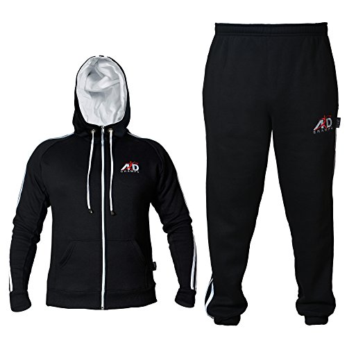 ARD-Champs Fleece Tracksuit Hoodie Trouser MMA Gym Boxing Running Jogging Full Suit (Black, 2XL) ARD-Champs Fleece Tracksuit Hoodie Trouser MMA Gym Boxing Running Jogging Full Suit (Black, 2XL)