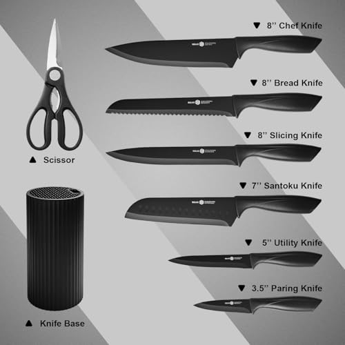 8-Piece Kitchen Knife Set with Block, Dishwasher Safe DROPS TO (MORE OPTIONS AVAILABLE) - image 2