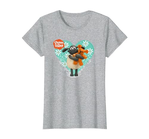 Official Shaun the Sheep t-shirt 'Timmy' T-Shirt, Damen, Grau Meliert, 3XL