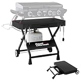 Grills House GD3701 Portable Collapsible Grill Stand for GD4002TP & GD4002T, Folding Grill Cart Trolley for Outdoor Cooking Camping, Tailgating & Patio, BBQ Stand Trolley, Black