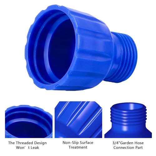 Image of RV Winterizing Antifreeze Bottle Adapter for 3 /4 inch Garden Hose | No-Spill Antifreeze Bottle Adapter, Fits 1gal Bottles & 3 /4 inch Hose, Reusable Plastic, For RV, Camper And Marine Winterization
