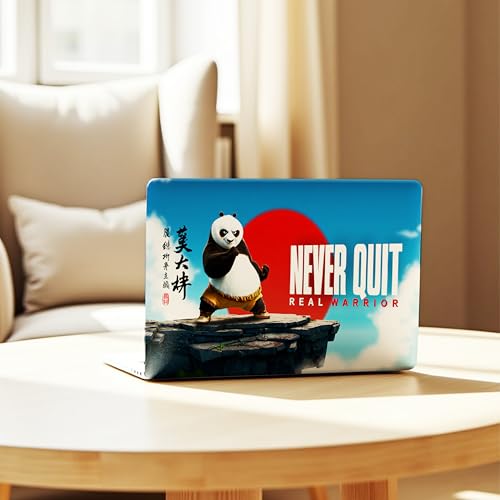 Image of NoWorries Laptop Skin for 15.6 & 14 Inch Laptop | Motivational, Superhero, Sports & Graphic Design Laptop Sticker Wrap | Premium Vinyl Laptop Cover (Kung Fu Panda, 13.5 x 9.5inches)