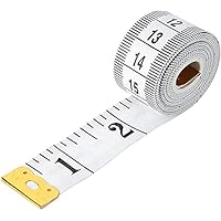 Woodland Leathers Dual Sided Durable Measuring Tape for Body and waist Measure includes free BMI weight control app and eBook, Clothes Fabric Sewing Tape Made Of Flexible Fiber Glass