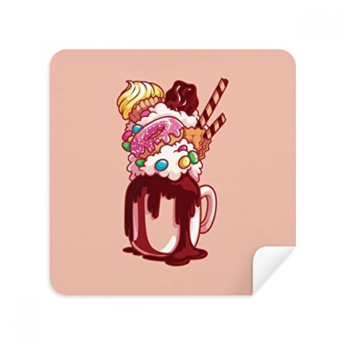 Chiffon de nettoyage pour écran de téléphone et lunettes en daim Donut x2