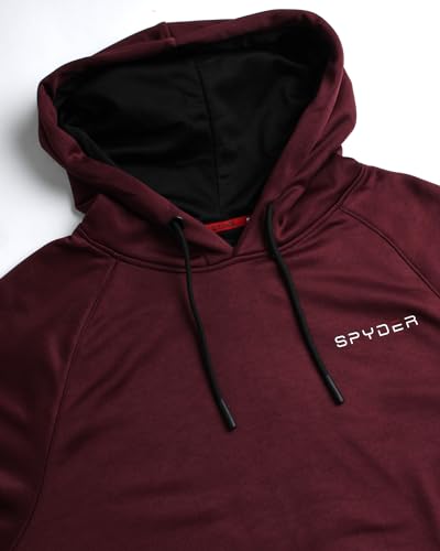 Spyder Men's Active Sweatshirt – Fitted Performance Tech Fleece Hoodie Sweatshirt – Workout Cold Weather Pullover (S-XL)3
