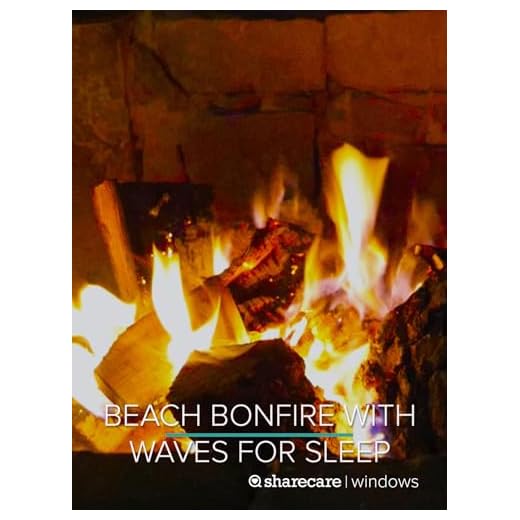 Relaxing Beach Campfire 8 hours