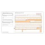 Litfax – SEPA Überweisung Zahlschein, Format: Din lang, ohne Durchschlag, mit Quittung links, SEPA-Zahlscheine Bankformulare (100 Stück)