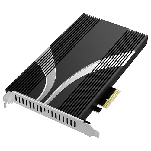 SABRENT Adaptador PCIE Express a 4 Unidades NVMe M.2 SSD a PCIe 3.0 x4 | Sin bifurcación | con Almohadilla térmica [EC P3X4]