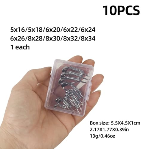 Kit de anillos guía para caña de pescar de acero inoxidable 10 piezas miniatura 3