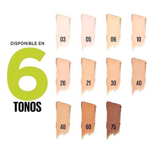 Maybelline New York Superstay Híbrido 24H Base de Maquillaje en Polvo, Súper Cobertura, Súper Ligera, Hasta 24H, Tono 40 - imagen 5