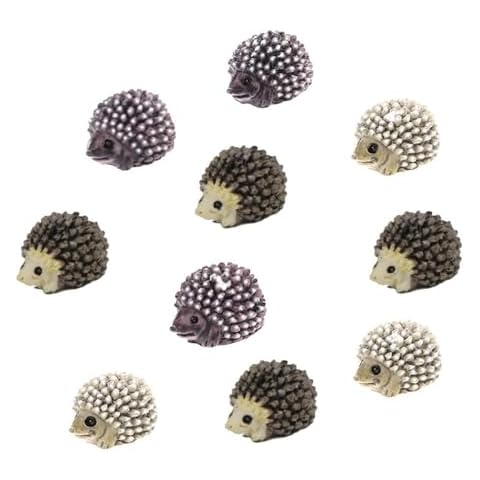 DSYJ Miniature Landscape Garden Decor Hedgehog Ornaments 10pcs Cover