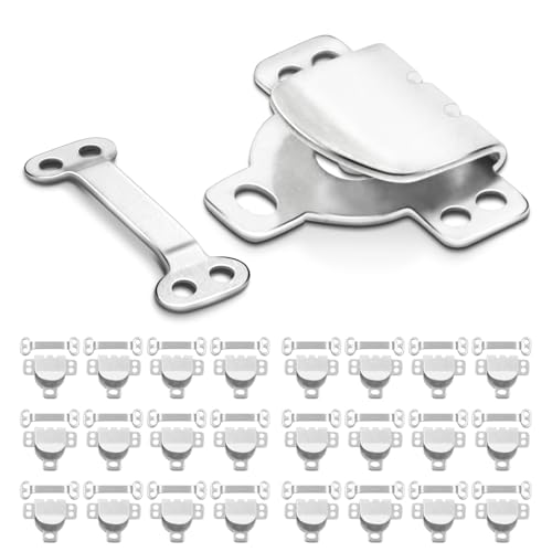25Set Sewing Hook and Eye Closures for Clothing Sewing Clasps and Fasteners, Hook and Eye Closure for Pant Waist,Bra,Jeans and Others Sewing DIY Craft