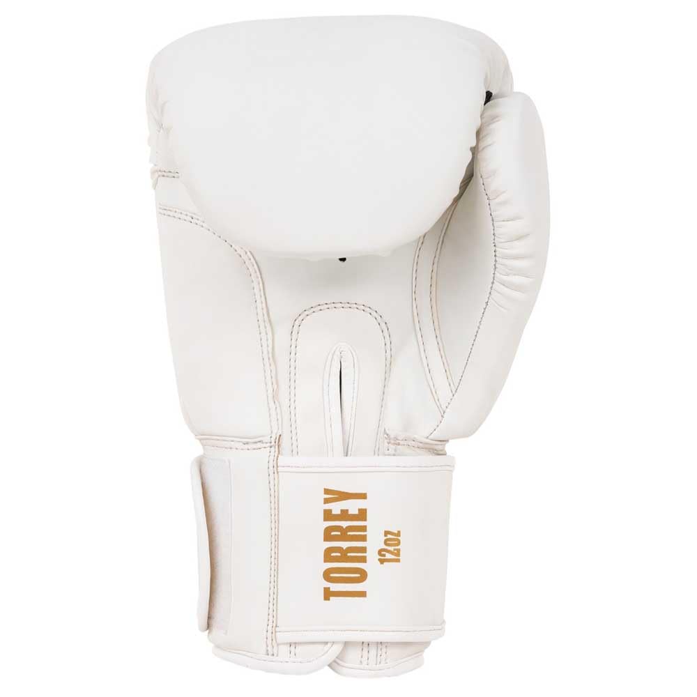 Tapout Guantes de Boxeo de Piel sintética (1 par), Color Blanco y Dorado