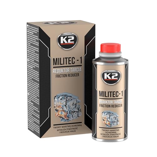 K2 Aditivo de Aceite de Motor Tratamiento Antifricción, Protector de Cerámica, Aceite Sintético, Reductor de Fricción - MILITEC 1 T380 250ml