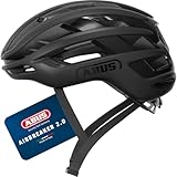 ABUS AirBreaker 2.0 Road Cycling Helmet, Ventilated Design, Size L, Black
