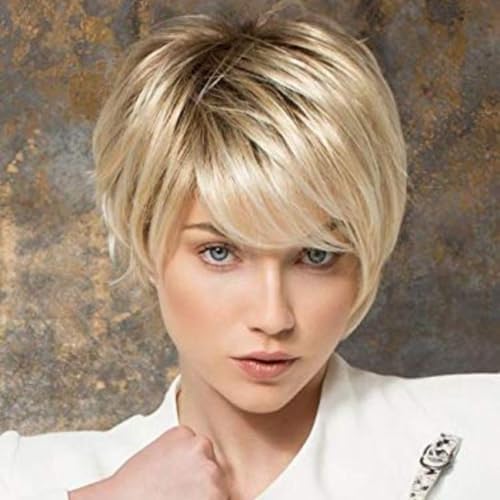 Luxclipse Mix Brown Blonde Wig Real Human Hair Natural Wave