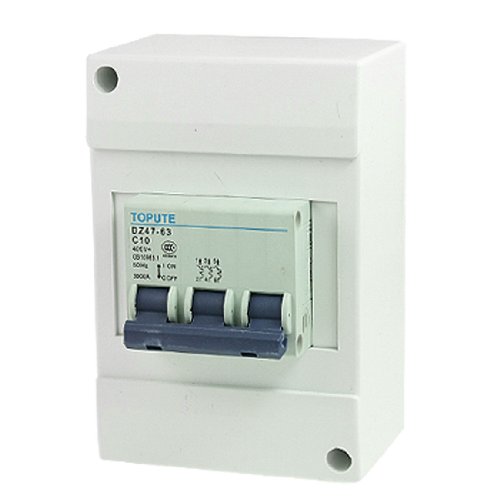 Mini disjoncteur triphasé 10A protégeant contre la surcharge électrique - 2