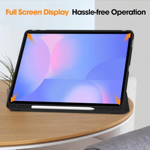 Image of ProElite Cover for Samsung Galaxy Tab S10 FE Plus 13.1 inch, Soft Flexible Flip Case Cover for Samsung Galaxy Tab S10 FE Plus 13.1 inch Cover, [Recoil Series]- Black