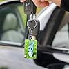 Blue Rabbits in The Lush Green Meadow Keychain Cute Key Chain Double-Sided Key Ring Popularity Key Fob Small Frame Keychains Lightweight Diy Key Holder Craft Supplies Key Charm For Personalized Gifts #4