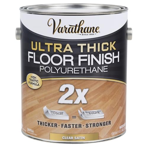 Varathane 298274 Ultra Thick Floor Finish Polyurethane, Gallon, Satin Clear