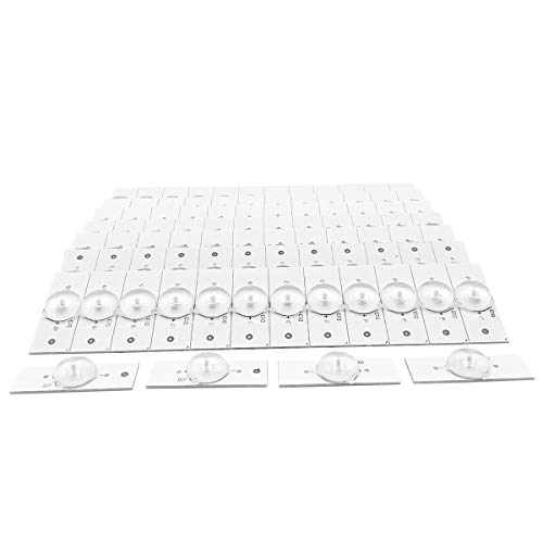 DECDEAL 100 PCS 3V SMD Lamp Beads com lente óptica Fliter para 32-65 LED TV Reparação Led Light Stri