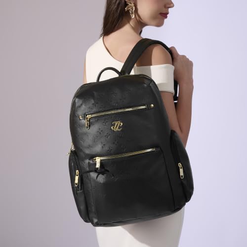 Image of Lavie Signature Women's Colourblock Butte 21L Fashion Backpack for Women | Fits Upto 15.5 Inch Laptop | Fashion Backpack for Work | Ladies purse | Stylish Shoulder Bag | Gift for Women