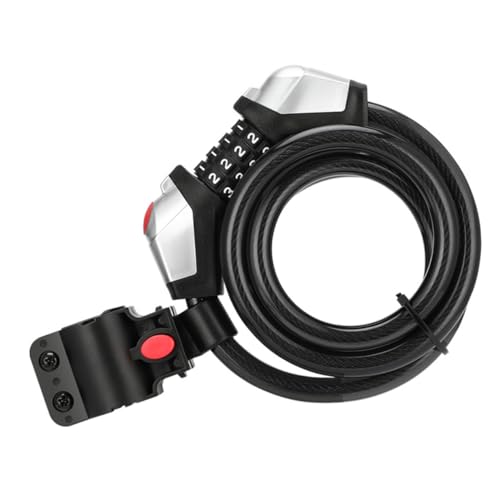 HONMEET 1 Conjunto De Bloqueio De Combinação De Bicicleta Cadeados Com Chave Cadeado De Bicicleta Ca