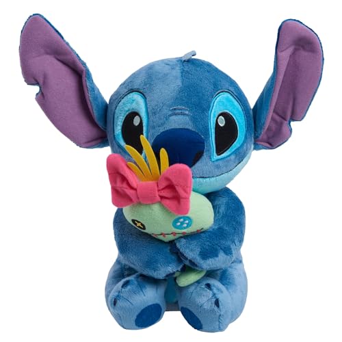 Disney Classics Lil Friends Stitch and Scrump Plush Stuffed Animal, Kids Toys for Ages 2 Up by Just Play