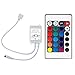 Produktbild RGB Controller 24V, EPBOWPT LED IR Remote Control RGB Strip 24Keys Fernbedienung Kontroller Steuerung mit 16 Color Changing 4 Color Modes für 3528 5050 SMD Streifen Led Lichtleiste