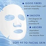 Pack of 12 Face Sheet Masks,Moisturising Face Masks,Daily Care Sheet,Face Masks Skincare,Moisturising ﻿beauty set,Moisturizing Properties,Hydrate - Image 3